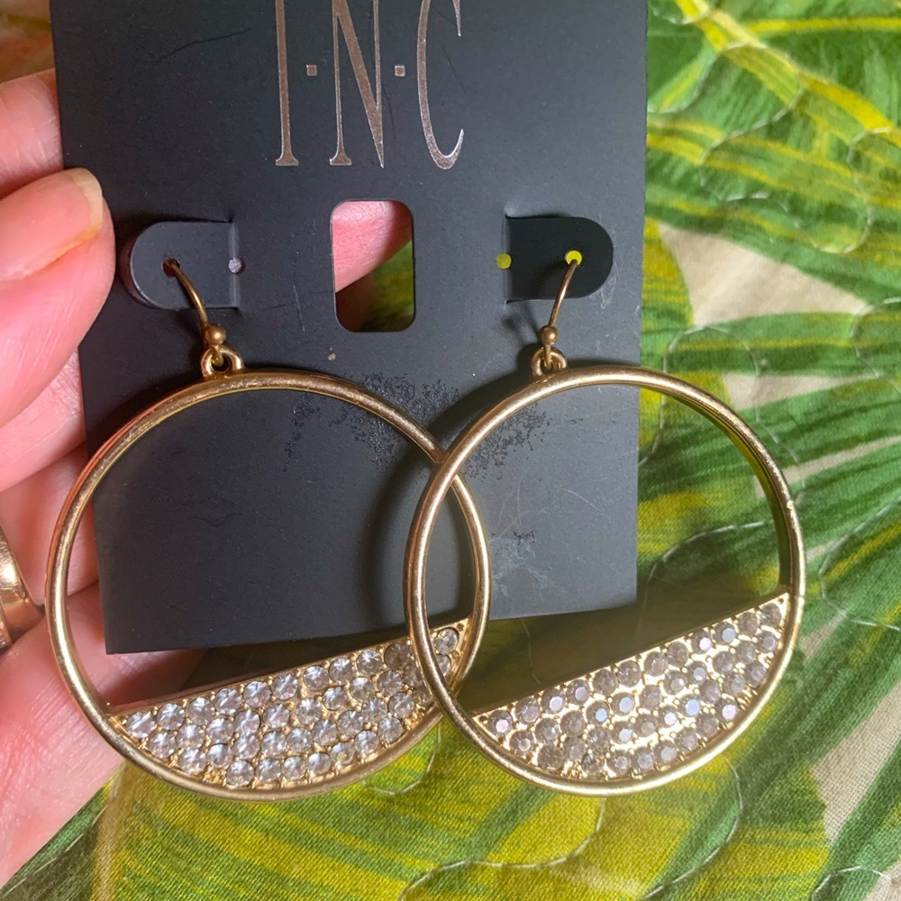 Inc fashion hoop earrings
